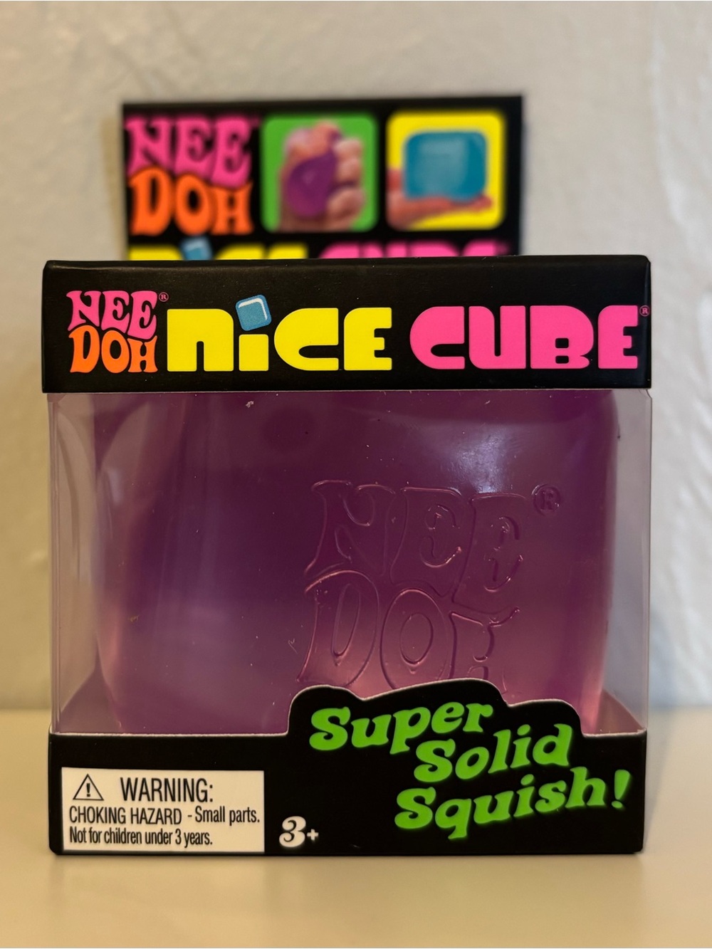 NeeDoh Nice Cube Super Solid Squish - Purple